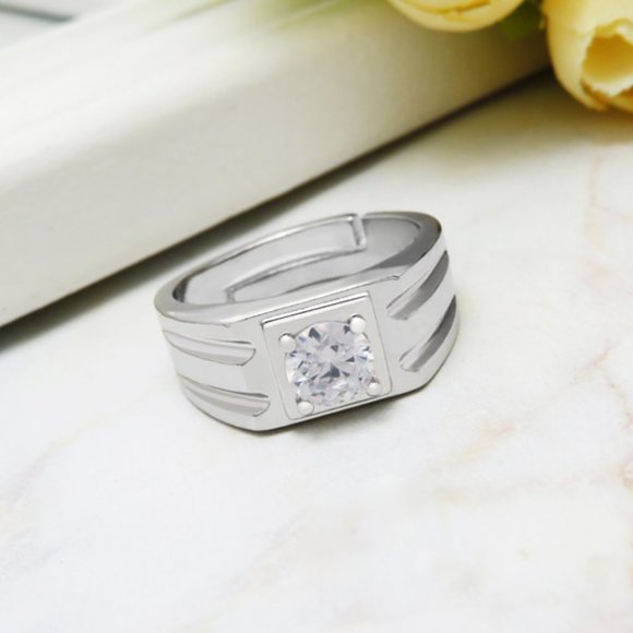 men silver ring - Picture 2 of 3